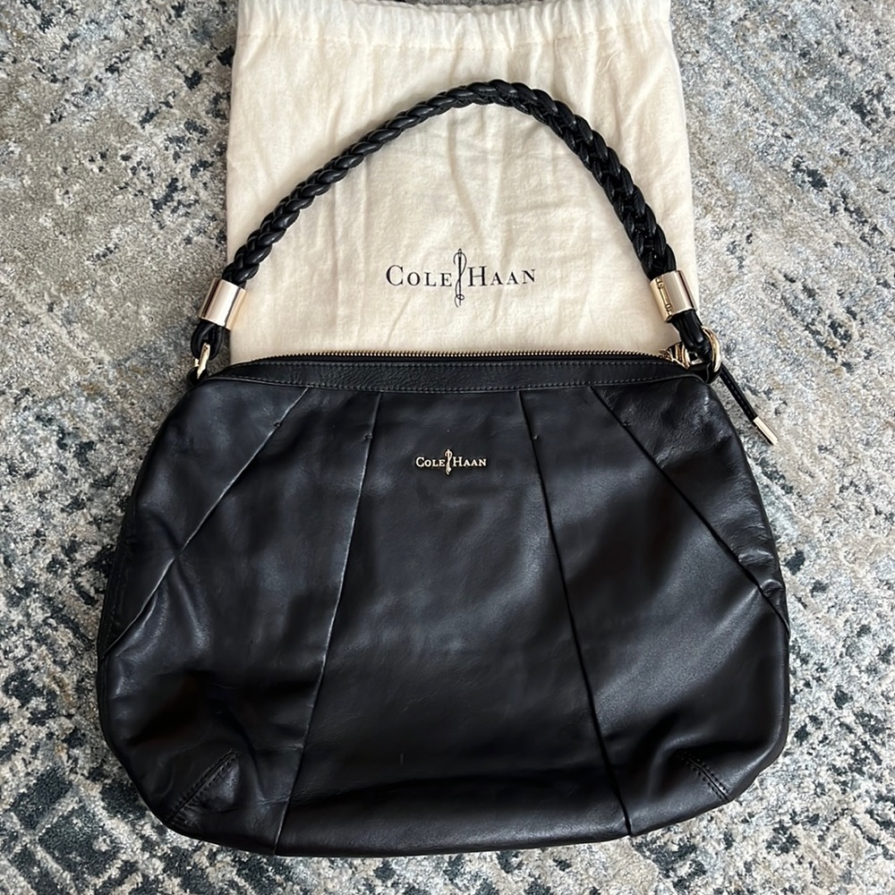 Cole Haan hobo with braided strap. Excellent condition!